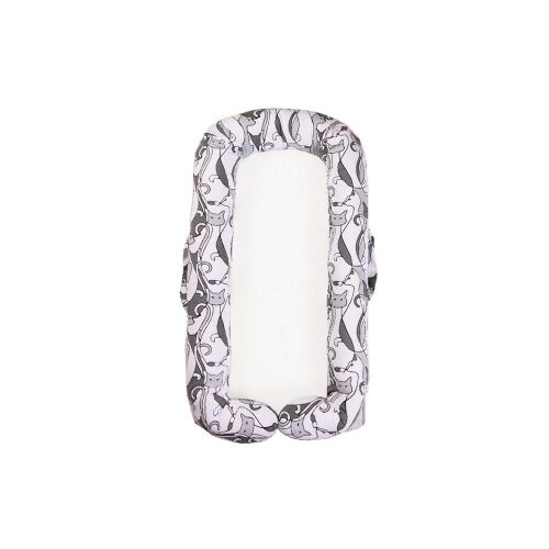 Matrac Baby Nest DeLux gubónyomáscsökkentő szőnyeg fehér szürke macska TMPG-06