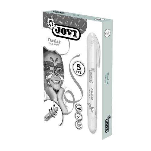 JOVI Twist Arcfesték, Fehér, 6g, Könnyen felvihető