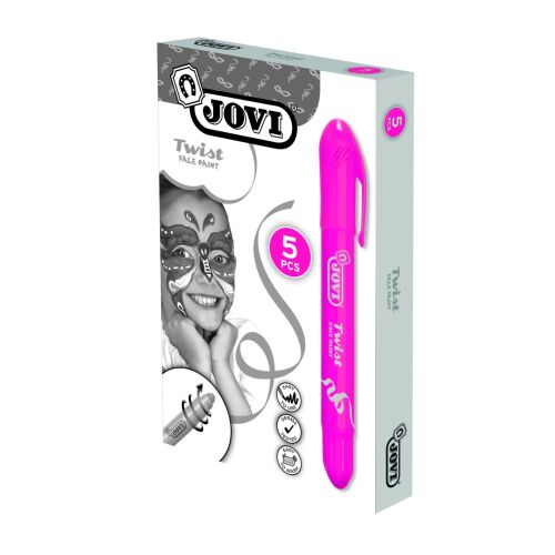 JOVI Twist magenta arcfesték stift, 6g, könnyen felvihető arcfestés gyerekeknek