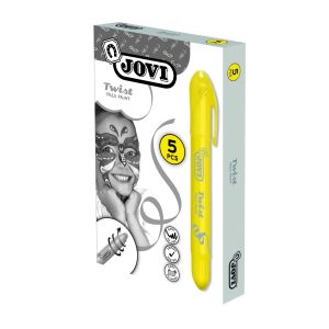 JOVI Twist Arcfesték - Sárga, 6g. Könnyen felvihető arcfesték stift gyerekeknek és felnőtteknek. - Arcfesték