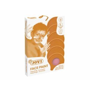 JOVI Arcfesték, 6 szín, köztük rózsaszín, 8 ml mindegyik. Arcfestő készlet gyerekeknek. - Arcfesték