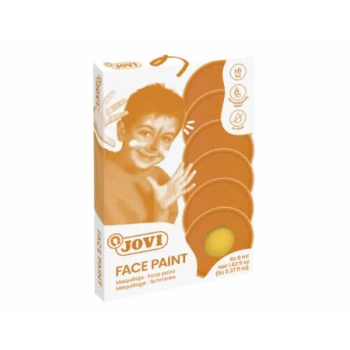 JOVI Arcfesték, 6 x 8ml Sárga, Gyerek Smink