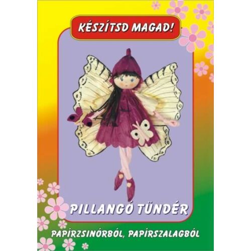 Kézműves csomag - Pillangótündér - DIY papír baba - Varrókészlet