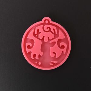 Professzionális szilikon öntőforma, karácsonyi dísz - rénszarvas