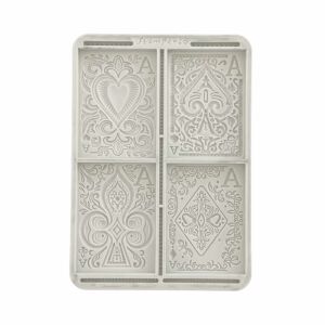 Stamperia A5 Szilikon Öntőforma - Master of Magic Cards design, kézműves öntőforma gyantához, agyaghoz és egyebekhez - Stamperia