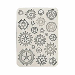 Sir Vagabond in Fantasy World fogaskerekek szilikon öntőforma A5 méret - Stamperia