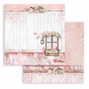 Scrapbooking kétoldalas papír - Roseland window