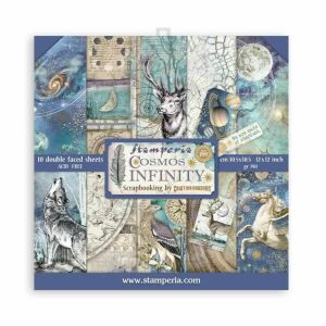 Scrapbooking tömb 10 lap 30,5x30,5 cm - Cosmos Infinity