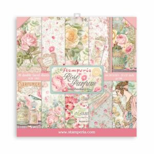 Scrapbooking tömb 10 lap cm 30,5x30,5 (12"x12") - Rose Parfum