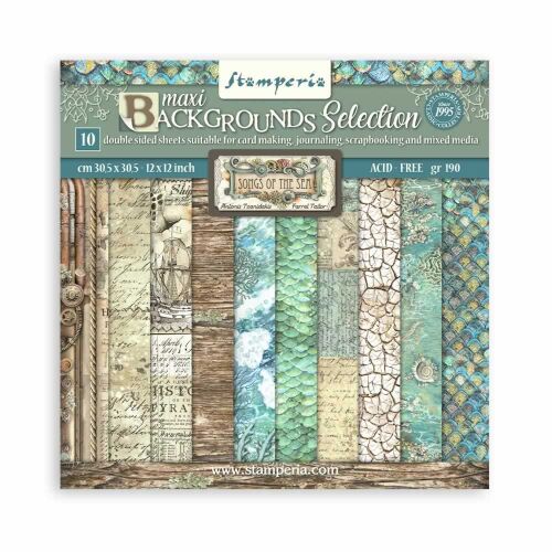 Scrapbooking tömb 10 lap cm 30,5x30,5 (12"x12") Maxi Background selection - Song 137933214