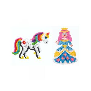 Kész PlayBox unikornis és hercegnő vasalható gyöngy minták - Playbox