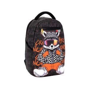 Luna Must Team Cool Bear iskolatáska stílusos medve grafikával - Luna