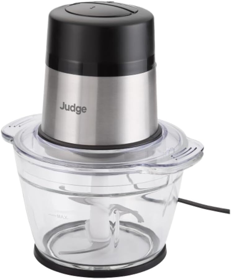 Mini tocator electric Judge, sticla/otel inoxidabil, 500 ml, 300 W, transparent