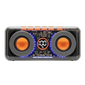 SAL MECHAPOWER vezeték nélküli hangszóró RGB LED-del és superbass mélysugárzóval - Home by Somogyi