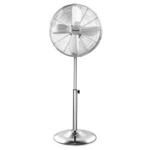 Techwood TVI-455 chrome standing fan, 40cm oscillating pedestal fan - Home Fan
