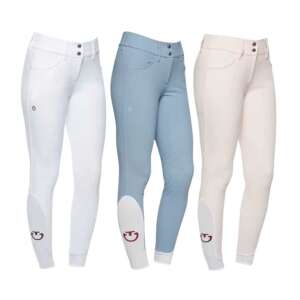 Cavalleria Toscana női amerikai lovaglónadrág fehér, világoskék és rózsaszín színben - Lovaglónadrág