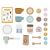 Tooky Toy: Set de cafea cu accesorii, lemn 137942432