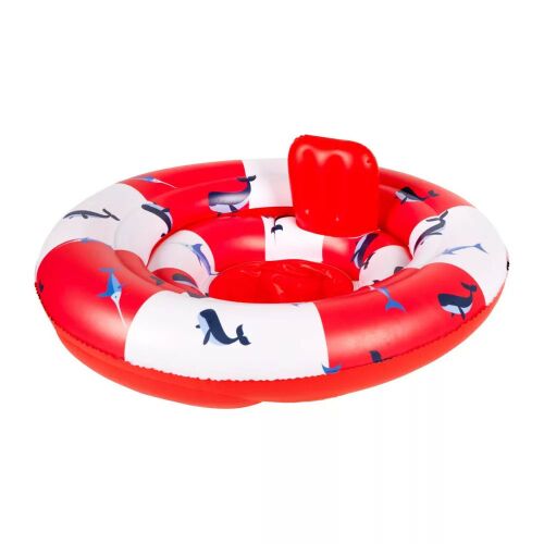 Swim Essentials baba úszógumi - Red-White whale 69 cm 137943236