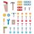 Tooky Toy: Set de joacă bancă de lucru cu unelte 137943266