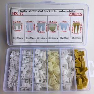 230db-os univerzális autós műanyag csavarcsat készlet 137945427 - Jármű karosszéria rögzítő