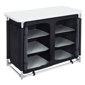 Hordozható, polcos tároló kempingezéshez 137945602 - Kempingasztal