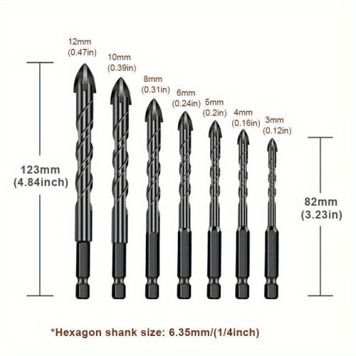 Lándzsafejű Kerámiafúró 7db 3-12mm 137950592