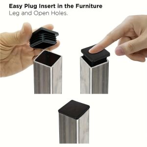 16 darabos szögletes műanyag dugó 137952207 - Padlóvédő bútorláb alátét