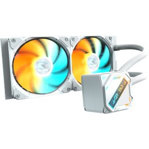 GIGABYTE GAMING 240 ICE CPU Liquid Cooler with ARGB Fans - White - Gigabyte PC Fan