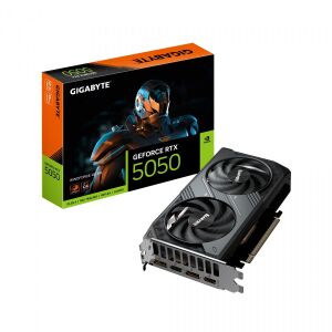 GIGABYTE GeForce RTX 5050 WINDFORCE OC 8G graphics card with box - Gigabyte Graphics Card