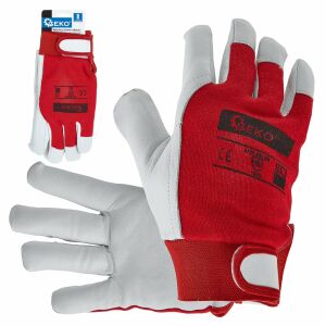 Geko G73515 Téli Szigetelt Kecskebőr Munkakesztyű - 8-as méret 137966520 - Védőfelszerelés