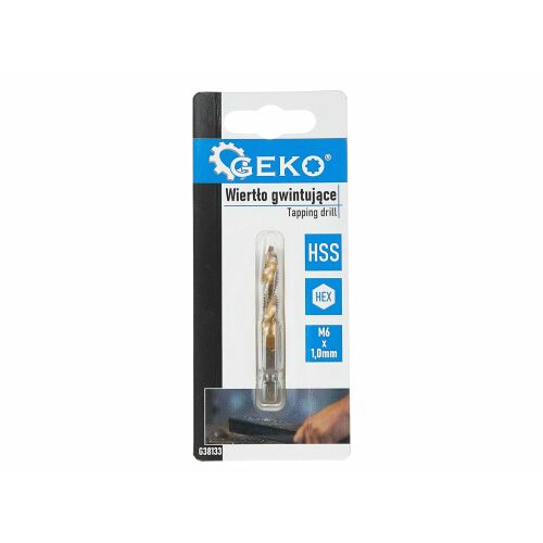 Geko HSS HEX Fúró-Menetfúró M6 x 1.0 mm 137966733