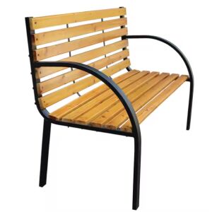 Lean Kerti Pad - Fa és Fém, Háttámlás - 125cm 137966783 - Lean Toys