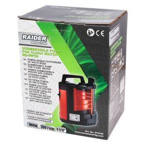 RAIDER RD-WP58 Búvárszivattyú - 900W, 250L/perc, Automata 137966884 - Merülő szivattyú