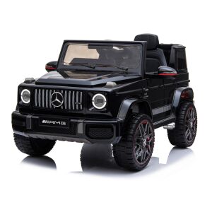 Vedere unghiulară a mașinii electrice pentru copii Mercedes G63 negru - Mercedes Vehicul electric