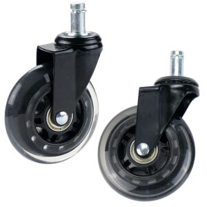 LEAN Gumi Székgörgő - 7,5 cm, Fekete, 1 db