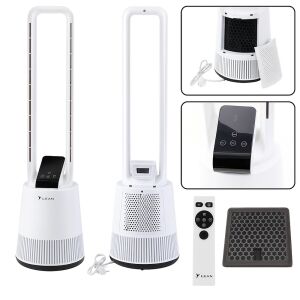 LEAN Lapát Nélküli Oszlop Ventilátor - LCD, Távirányító, Időzítő