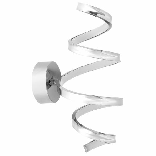 Lampă de perete spirală SPRING Chrome LED - Design modern