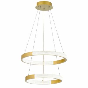 Arany LED Kör Függeszték - Modern Design, 3000K