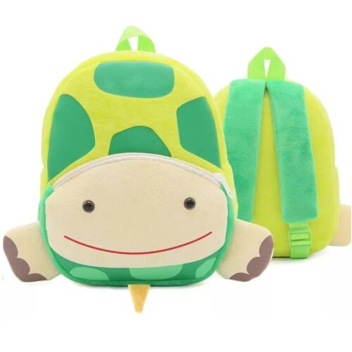 Batoh do materskej školy pre predškolákov WePro Store, vzor korytnačky, plyšový, 26x24x10