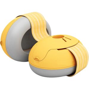 Casti antifonice pentru copii si bebelusi 3-36 luni WePro Store, protectie auditiva in medii zgomotoase, sistem de prindere sigur pentru fontanela, bentita elastica, usor de folosit, Galben 137979290 - Frumusețe și sănătate
