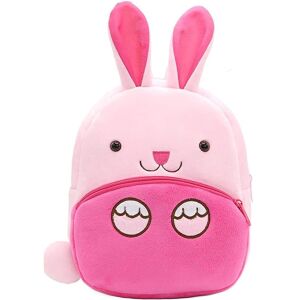 Kindergartenrucksack für Vorschulkinder WePro Store, Hasenmodell, Plüsch, 26x24x10