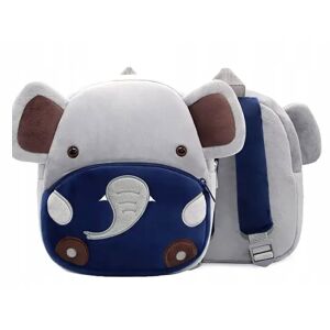 Kindergartenrucksack für Vorschulkinder WePro Store, Elefantenmodell, Plüsch, 26x24x10 137979294 - WePro Store