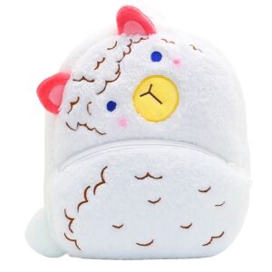 Kindergartenrucksack für Vorschulkinder WePro Store, Alpaka-Modell, Plüsch, 26x24x10