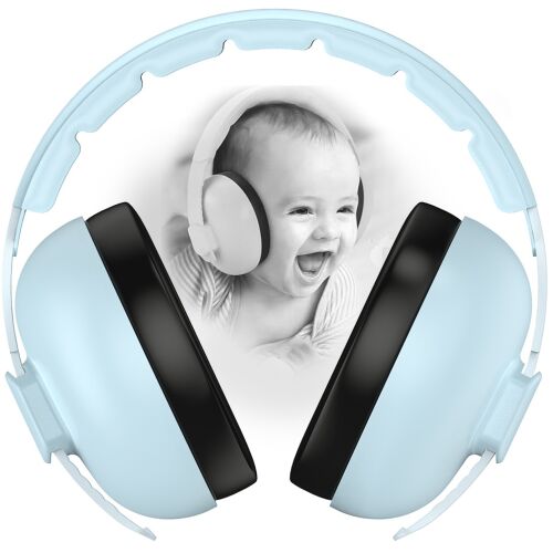 Casti Antifonice Pentru Bebelusi si Copii 3-48 luni WePro Store, Clasica Superioara, Model Ajustabil, Protectie Auditiva in medii Zgomotoase, Anulare a Zgomotului la 25dB, Albastre 137979376