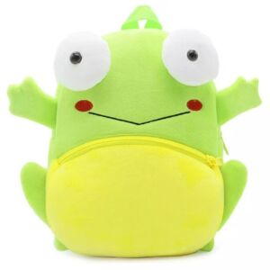 Kindergartenrucksack für Vorschulkinder WePro Store, Froschmodell, Plüsch, 26x24x10 137979402 - WePro Store