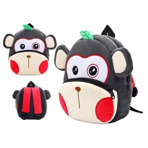 Kindergartenrucksack für Vorschulkinder WePro Store, Affenmodell, Plüsch, 26x24x10 137979433 - WePro Store