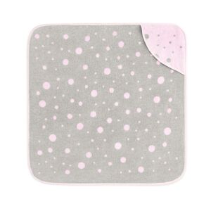 Zwoltex Inez Gyermek Kapucnis Törölköző 100x100 - Rózsaszín-Szürke Pöttyös 137980508 - Zwoltex
