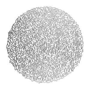 Ezüst Színű Asztali Alátét - 38 cm, Kerek