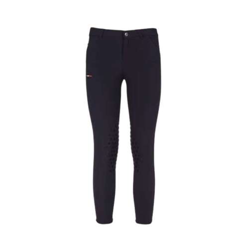 Cavalleria Toscana Unisex Junior Lovaglónadrág CT x Fise, fekete, térdvédővel