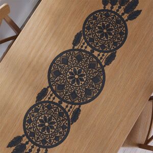 Alia Fekete Jacquard Asztali Futó - 36x140 cm 137983132 - Lakberendezés